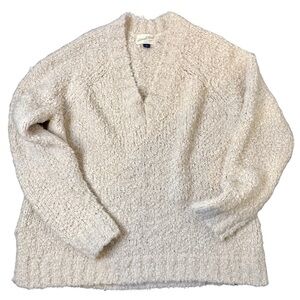 Universal Thread M Grandpa Sweater V-Neck Oversized Ivory